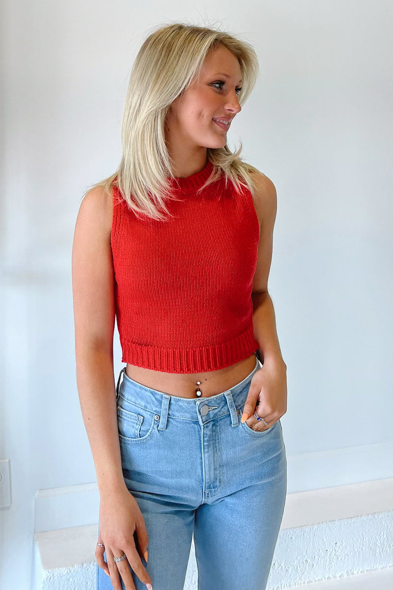Knit Girl Crop Tops, Red at Rs 159/piece in Surat