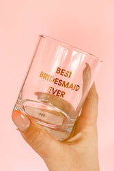 Best Bridesmaid Rocks Glass