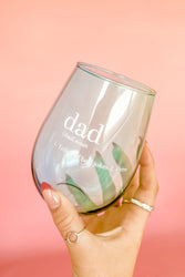 Dad Jumbo Wine Glass