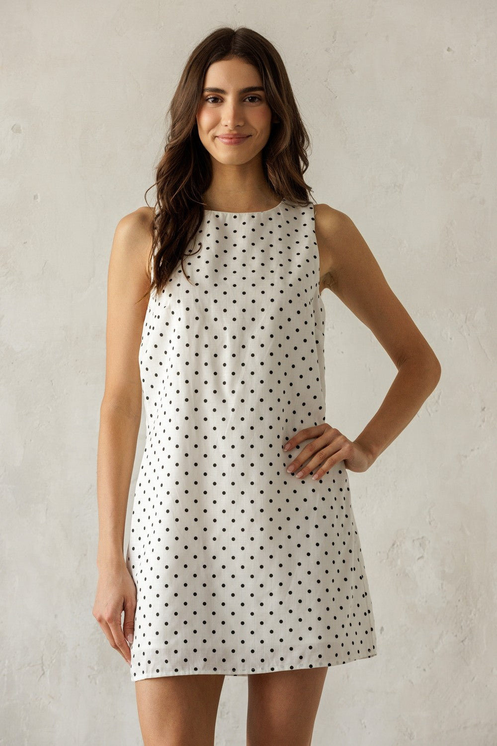 parisian mini dress Parisian Polka Mini Dress Large / White