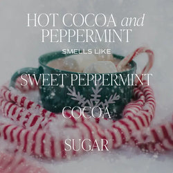 Hot Cocoa & Peppermint Candle