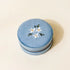 Round Velvet Floral Jewelry Case (Misty Blue)