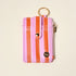 Sicily Stripes Pink Keychain Wallet