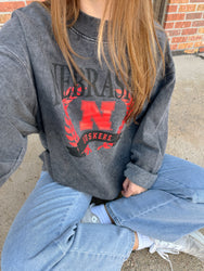 Nebraska Mock Neck Pullover