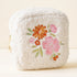 Dainty Floral Pink Square Teddy Pouch