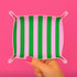Pink/Green Stripe Trinket Tray