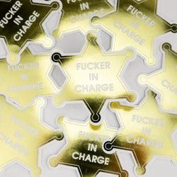 Fucker In Charge Sticker