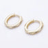 Subtle Sparkle Huggie Hoops
