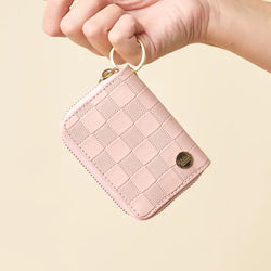 Check Zip Around Wallet (Blush)