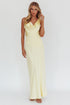 Buttercup Satin Maxi Dress
