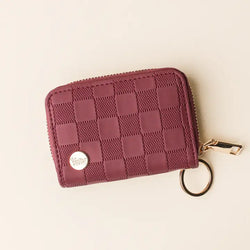 Check Zip Around Wallet (Plum)