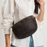 Gizelle Large Woven Belt Bag (Brown)