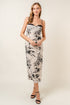 Velvet Noir Midi Dress