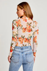 Fiona Floral Mesh Top