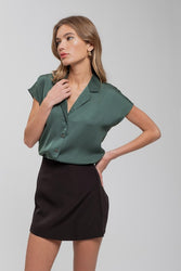 Bernadette Button Top