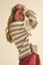 Checked Out Knit Sweater