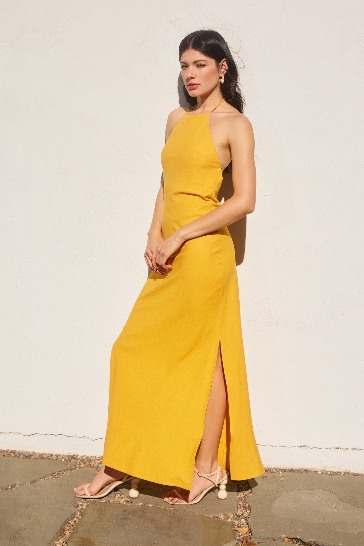 Save The Date Maxi Dress Medium / Marigold