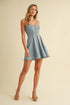 Dusted Denim Mini Dress
