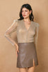 Onyx Leather Mini Skirt