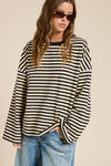 Terry Striped Top