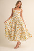 Sunlit Garden Midi Dress