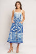 Santorini Summer Midi Dress