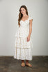 Golden Bloom Midi Dress