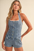 Country Charm Denim Romper