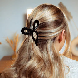 Cute Bow Claw Clip (Black)