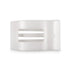 Medium Flat Rectangle Hair Clip (Coconut White)