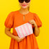 Pink/White Preppy Stripe Pouch