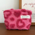 Small Plush Heart Makeup Bag