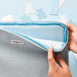 Teddy Laptop/Tablet Case (Light Blue)