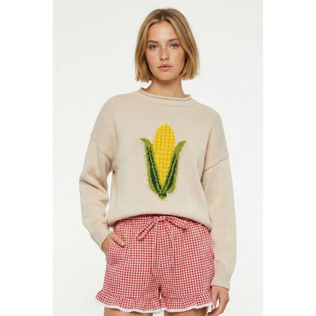 Sweet Corn Knit Sweater