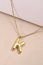 Bubble Initial Necklace