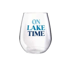 Lake Time Wine Glass