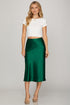 Satin Statement Midi Skirt