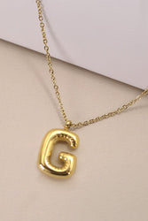 Bubble Initial Necklace