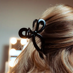 Cute Bow Claw Clip (Black)