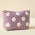 Flower Teddy Pouch (Purple)