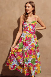 Bed Of Flowers Midi Dress