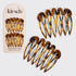 Tortoise French Hair Combs Set