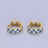 Blue/White Checkered Hoops