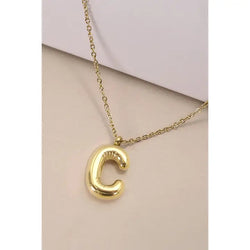 Bubble Initial Necklace