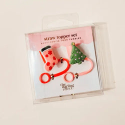 Naughty Or Nice Straw Topper Set