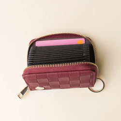 Check Zip Around Wallet (Plum)