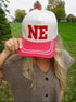 NE Stripe Trucker Hat