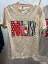 *Cream NEB Pattern Tee* (S)