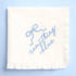 Something Blue Embroidered Handkerchief