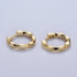 Twisted Gold Huggie Hoops
